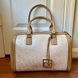 Calvin Klein CK signature logo satchel bag